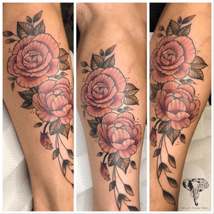 Free hand roses.