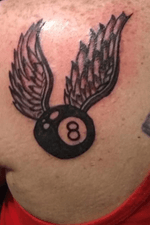 #8ball #8balltattoo #wings #beginner #TattoosByDan