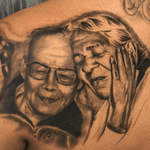 Healed Black and Grey Portraits of my clients Grandparents