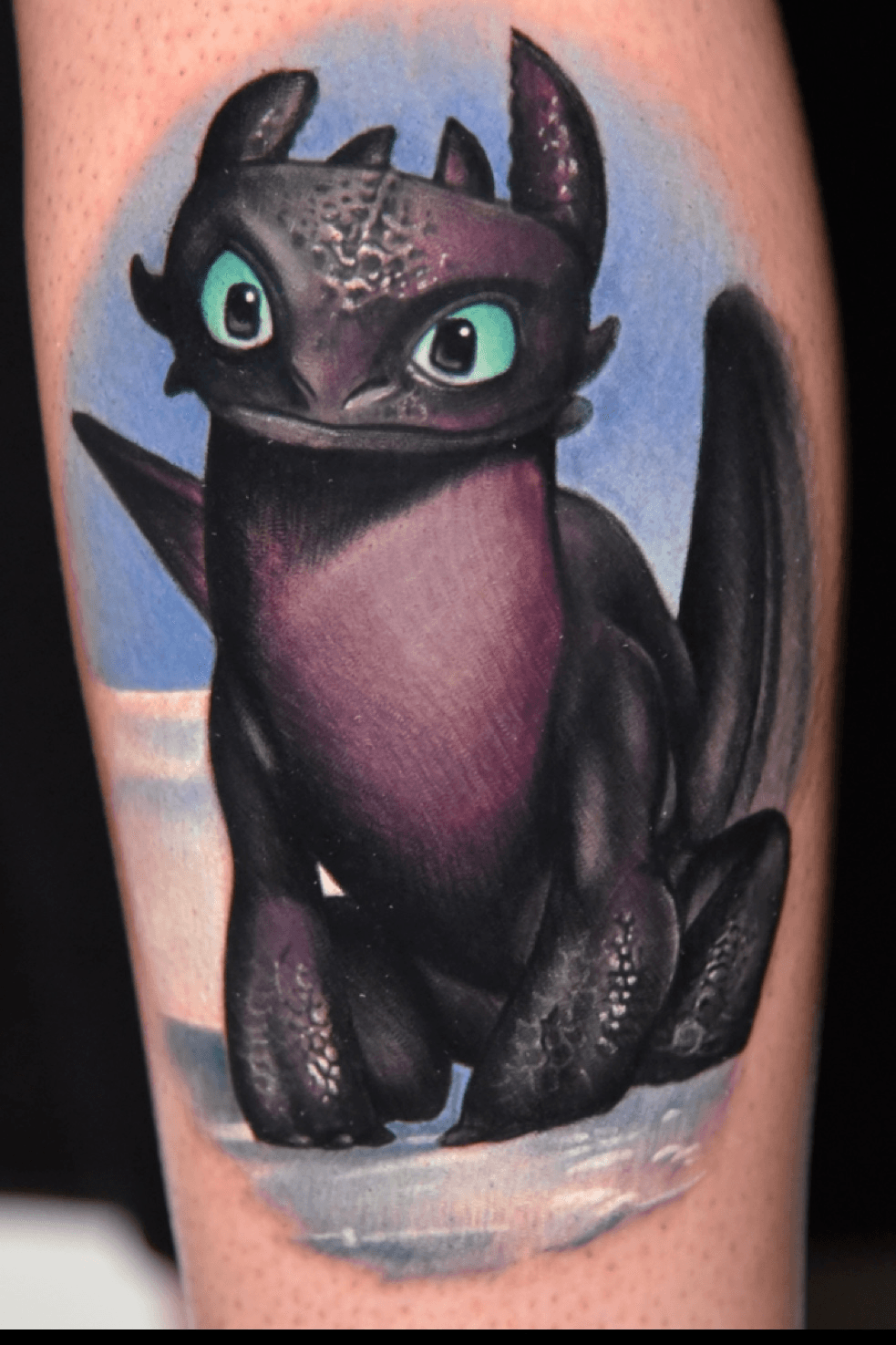 Toothless  Татуировка с драконом Татуировка дисней Цветные татуировки