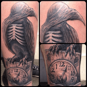 In Flames album cover #inflames #crow #raven #time #blackandgrey #daltonkelsey