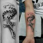 CROSS TATTOO #crosstattoo #tattoocross #crosstatto #cross #rosarytattoo #tatouages #tatoo #3Dtattoos #3dtattoo #realistictattoo 