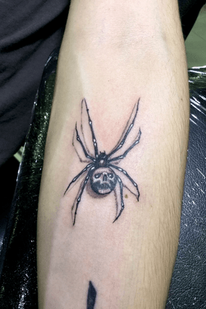 Spider skull. Este tattoo lo hice en la ciudad de Cochabamba - Bolivia 