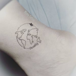 🌍 Travel tattoo 🌍#travelling #travel #traveltattoos #traveltattoo #travelink #worldmaptattoo #worldmap #fineartist #fineline #finelinetattoo #thinline #amsterdamtattoo #Amsterdam 