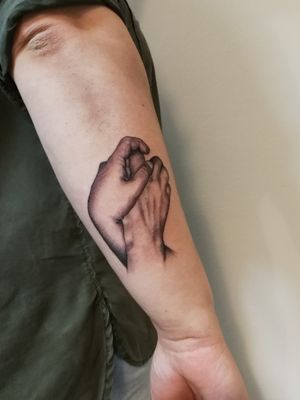 Hand black and gray tattoo