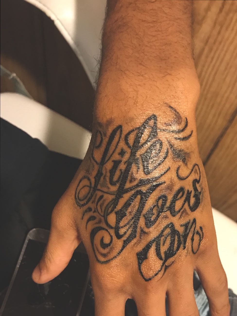 Life Goes On: A Hand-Stamped Reminder