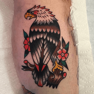 EAGLES! More of these please! For appointments please e-mail me at: jpgleasonworks@gmail.com #tattoo #trad #traditional #traditionaltattoo #eagle #bird #color #sanfranciscotattooartist