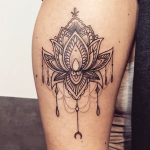 Mandala Lotus ornamental tattoo