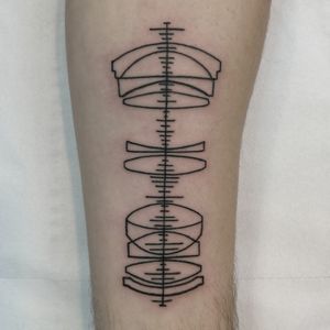 Optical system geometric tattoo