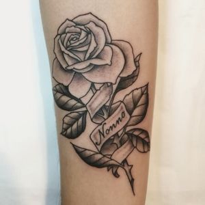 Rose traditional tattoo