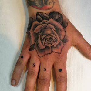 Rose black and gray traditional.