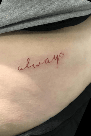 I will always love you... (matching tattoo) 