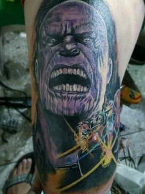 Thanos tattoo realism portrait