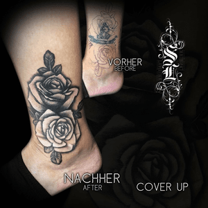 Cover up #coverup #coveruptattoo #rose 