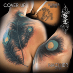 Cover up #coverup #coveruptattoo #feather #color 