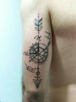 Simple Tattoo (arrow and compass)