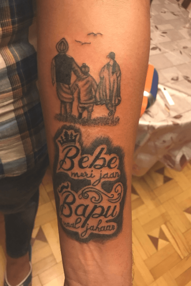 Tattoo uploaded by INK ME TATTOOZ • #customtattoo #Bebebapu #bebe #bapu  #halfsleeve #Amazing • Tattoodo