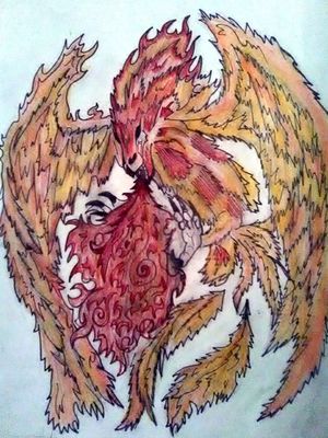 #Phoenix #mythical #bird #fire #awesome #hot #monster #badass #creature #kodysheeran