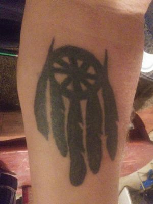 I recently recovered my first tattoo, which had been needing it a long time ago. Origin was done with a homemade gun way back when i thought eighteen was grown up.  