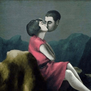 ‘Les amoureux iv’ by René Magritte (1928)