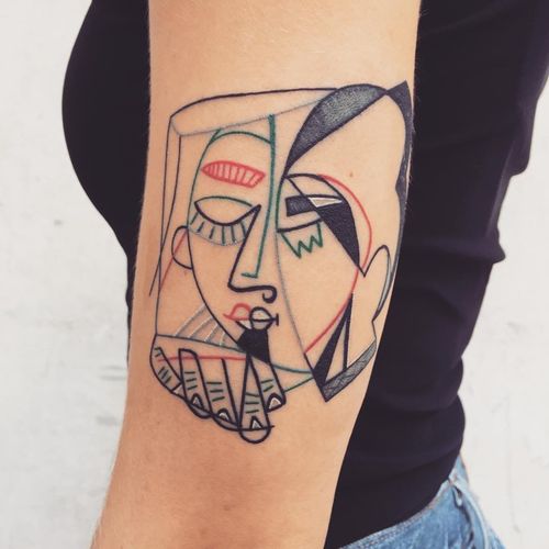 Tattoo by Carlo Amen #CarloAmen #picassotattoos #picassotattoo #picasso #fineart #painting #art