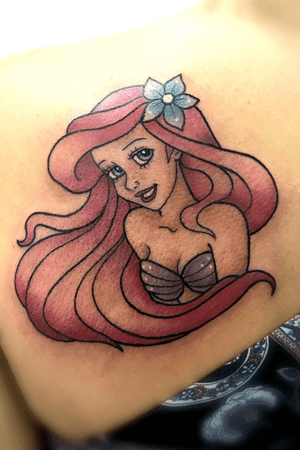 disney Ariel 💕 #disney #disneytattoo #Ariel #mermaid #mermaidtattoo 