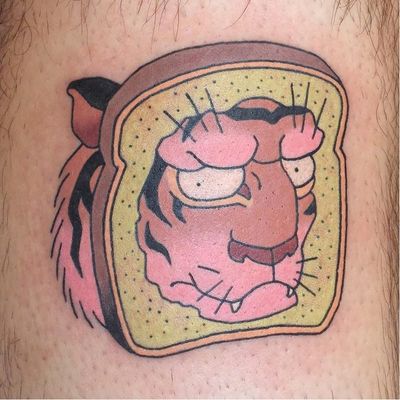 Tattoo by Brindi #Brindi #favoritetattoos #favorite #favoritepiece #best #color #tiger #junglecat #cat #breadcat