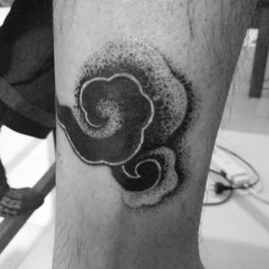 #dotworktattoo #dotwork #asian #Korean this was inspired by Apro Lee's dotwork on traditional korean clouds