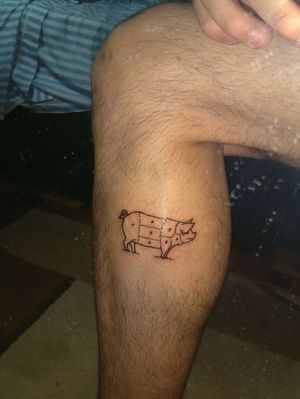 Butcher Pig by DeLaGuerra Tattoo