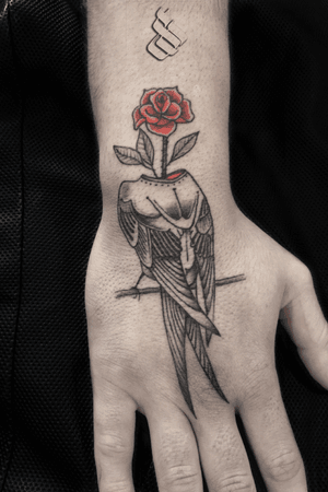 Rose and bird
