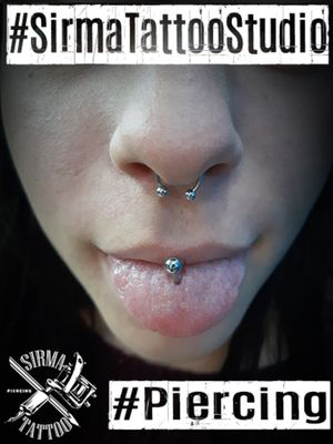 Tongue Piercing/ Septum Piercing#Nafplio #Piercing #piercingstudio #bodypiercing #SirmaTattooStudio #septumpiercing #TanguePiercing 