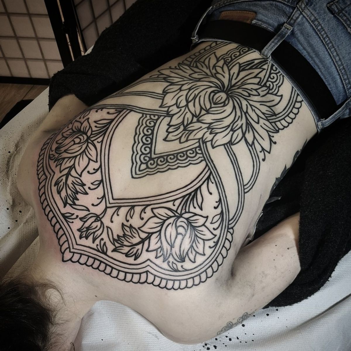 Tattoo uploaded by Kamila Daisy • #wip#backpiece#floralbackpiece# ...