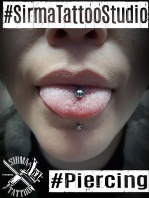 Tongue Piercing #SirmaTattooStudio #Nafplio #Piercing #piercingstudio #bodypiercing #tonguepiercing #stenlessteel