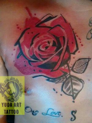 Tattoo Rosa Estilo Trash Polka#yudaart #eternalink #momsink #trashpolka #guatemalatattoo.https://www.facebook.com/yudaartstattoos