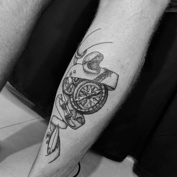 Tattoo from Kaldi Aleksey. Line & dotwork tattoos