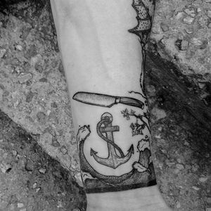 Tattoo by Kaldi Aleksey. Line & dotwork tattoos