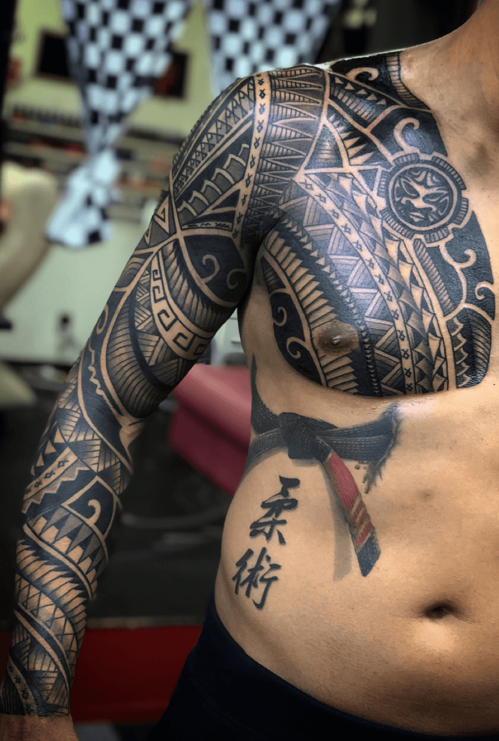Ok so second draft on a bjj themed tattoo think I am liking this a bit  more stripes em 2023  Tatuagem de jiu jitsu Tatuagem panturrilha  masculina Ideias de tatuagens