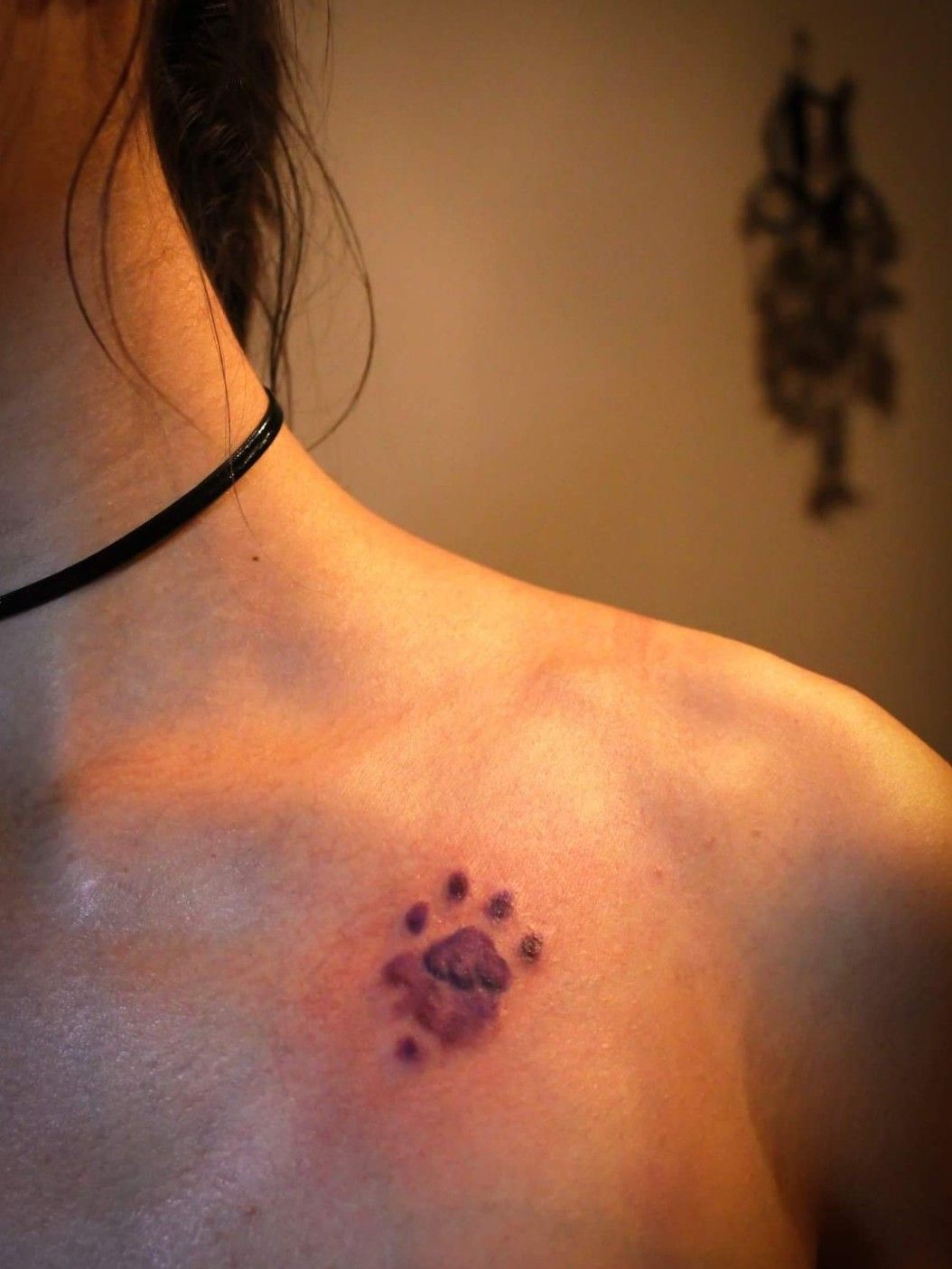 real cat paw print tattoo
