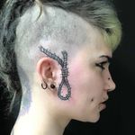 Tattoo by Julia Izabella #JuliaIzabella #noosetattoos #noosetattoo #blackwork #illustrative #death #hanging #hanginthere #rope