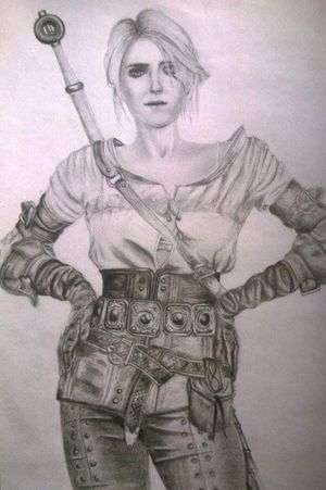 #drawing #drawings #pencil #project #art #artistic #woman #Ciri #witcher 