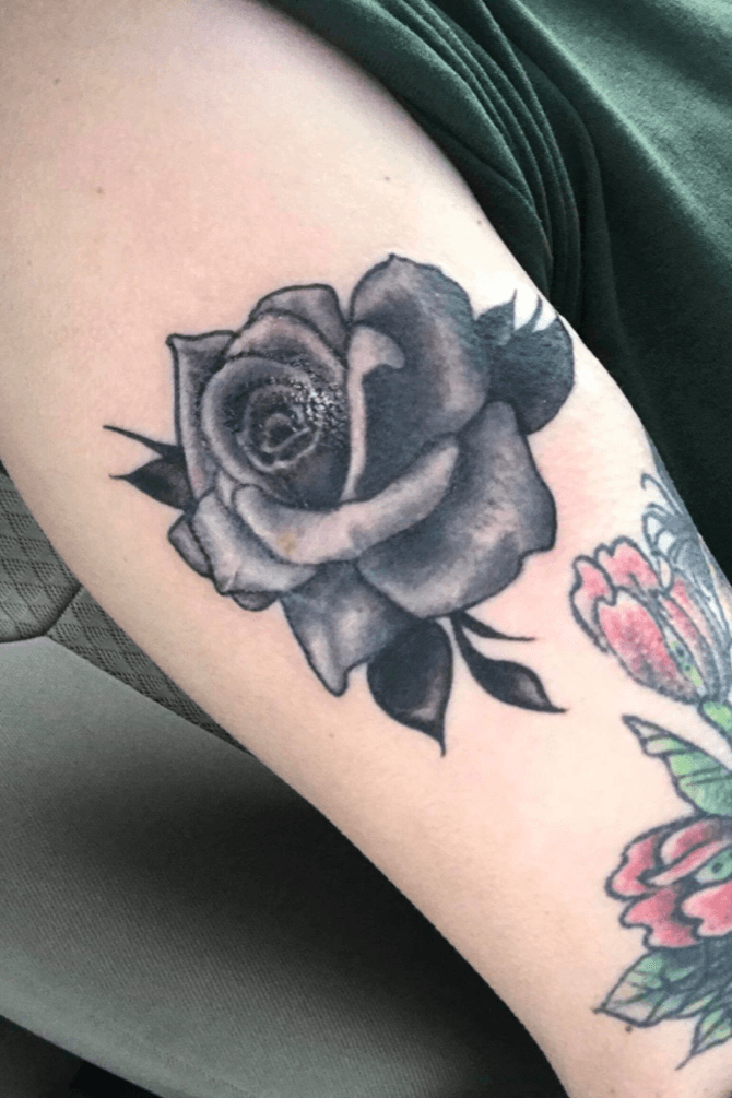 Mantra Tattoo on Instagram Opaque flower by tallmccall    opaque  opaquetattoo mantratattoo tattoo tattoooftheday flowers floraltattoo