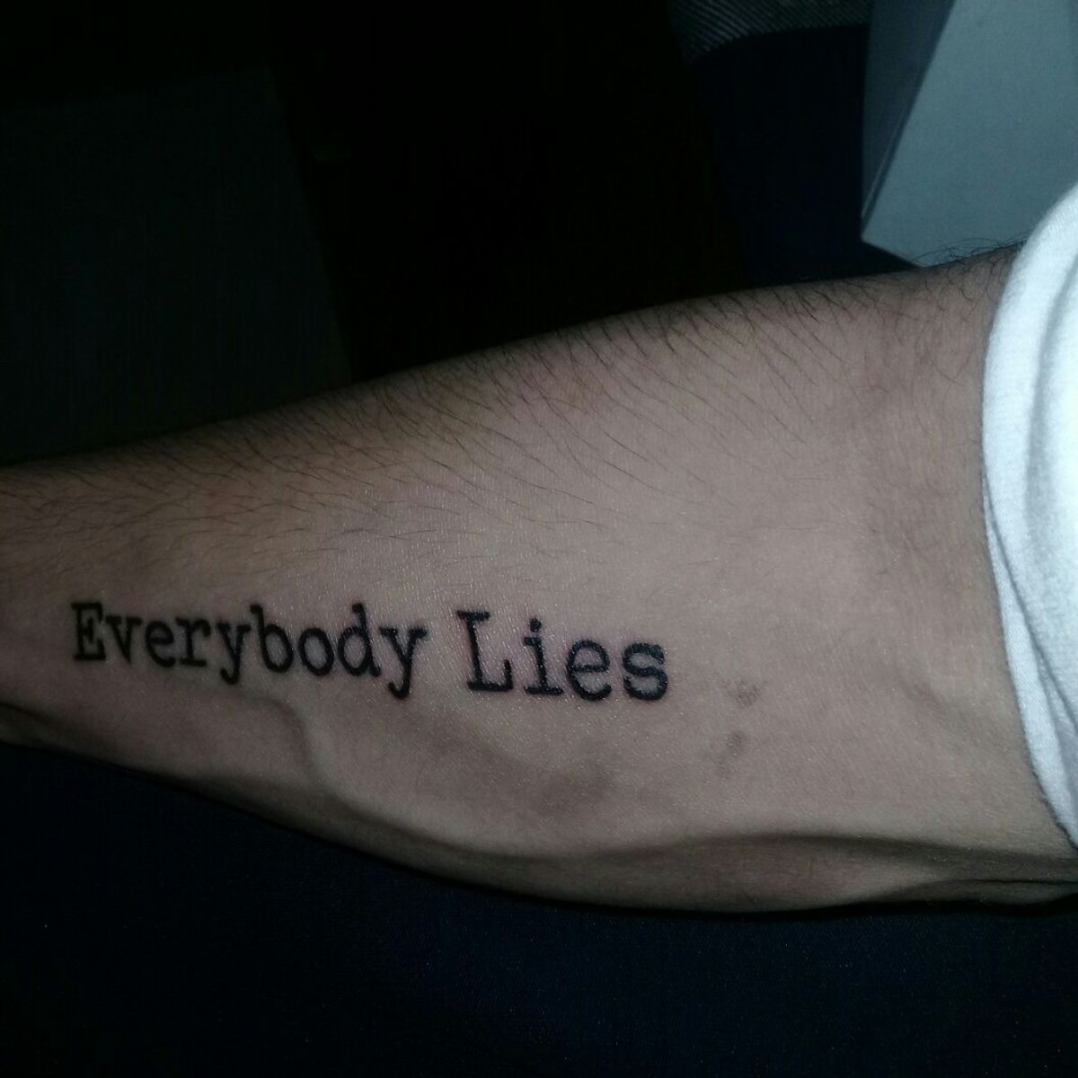 Tattoo uploaded by Tyrant Rex • Dr house Everybody Lies • Tattoodo