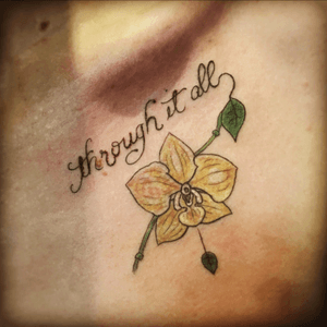 My first tattoo. Through it all.