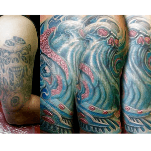 Before and after cover up