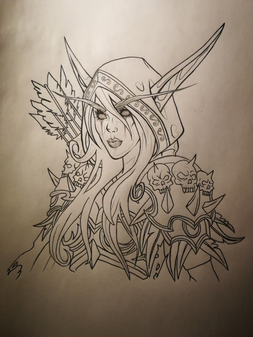 How To Draw Sylvanas Windrunner From World Of Warcraft Step by Step  Drawing Guide by finalprodigy  DragoArt