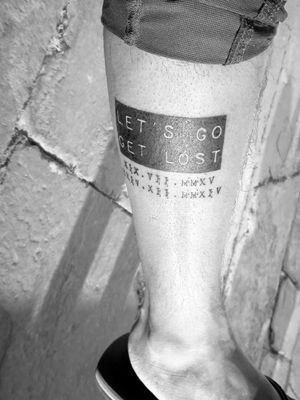 Stamp tattoo. With broken typewriter.