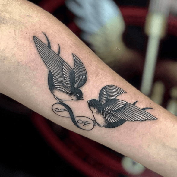Love Birds Tattoo  Black Poison Tattoos