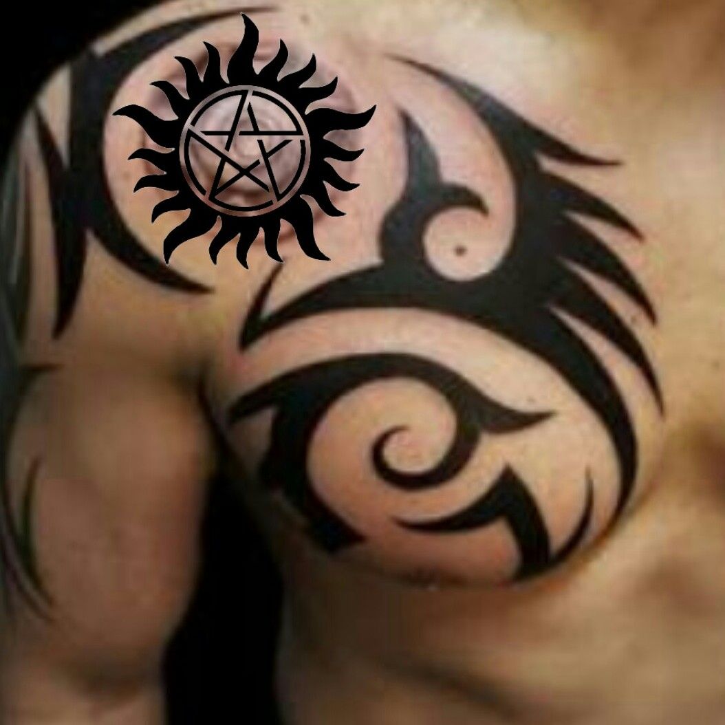 татуировки для мужчин на плече грудь фото 33