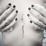Underboobs tattoos by Giorjolla #Tattoodo #blacktattooart #ornamentaltattoo #blackink #finelinetattoo 