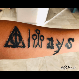 2nd Harry Potter inspired tattoo ⚡️#harrypotter #deathlyhallows #harrypotterwand #quidditch #snitch #doepatronus #dementor #harrysScar #firebolt #nimbus2000 #snake #nagini